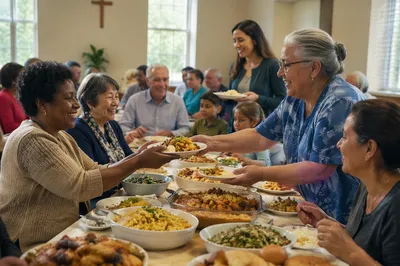 Multicultural Community Meal in Fellowship Hall
