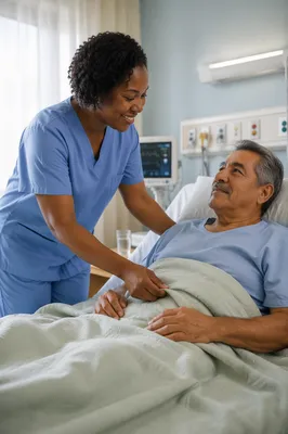 Nurse Caring for Elderly Patient