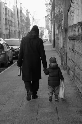 Parent and Child Walking Together