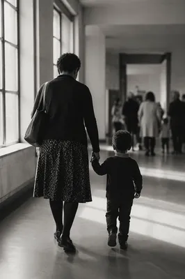 Parent and Child Walking Hand in Hand