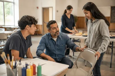 Parents and Teens Preparing Community Hall