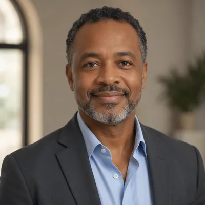 Professional Headshot of Smiling Middle-Aged Man