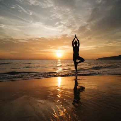 Peaceful Ocean Meditation at Golden Sunset