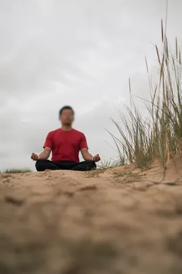 Peaceful Outdoor Meditation in Natural Landscape