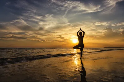 Peaceful Ocean Meditation at Golden Sunset