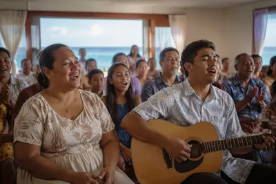 Polynesian Community Singing in Coastal Hall