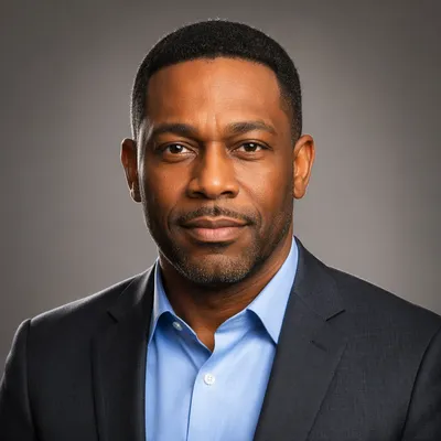 Professional Black Man Studio Headshot Portrait