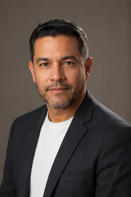 Professional Male Studio Headshot on Neutral Background