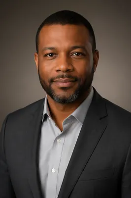 Professional Black Man Studio Headshot Portrait