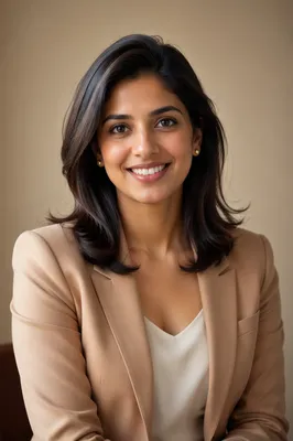 Professional Woman Headshot with Warm Smile