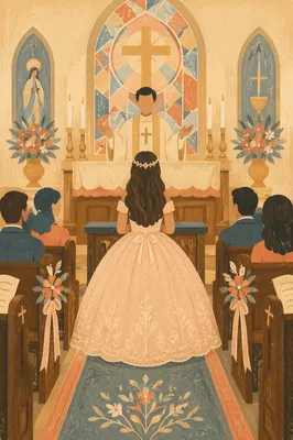 Quinceañera Church Blessing at Morning Altar
