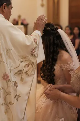 Quinceañera Church Blessing with Family Support