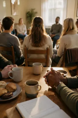 Single Adult Fellowship in Church Community Room