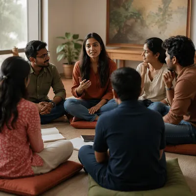 South Asian Youth Group in Discussion