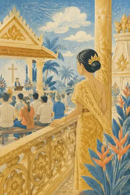 Southeast Asian Church Service in Golden Chapel