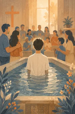 Teen Baptism Celebration in Intimate Church
