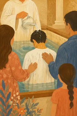 Teen Baptism Celebration with Family Support