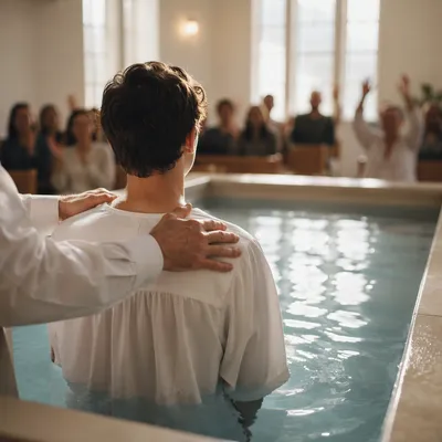 Teen Baptism Celebration in Contemporary Church