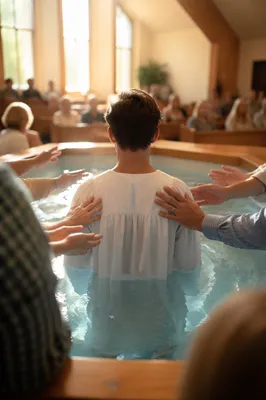 Teen Baptism Celebration with Family Support
