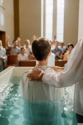Teen Baptism Celebration in Contemporary Church