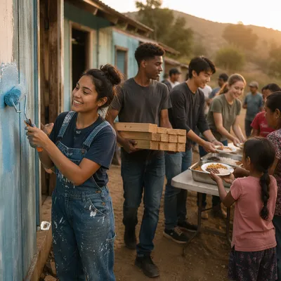 Teen Mission Trip Serving and Building Together