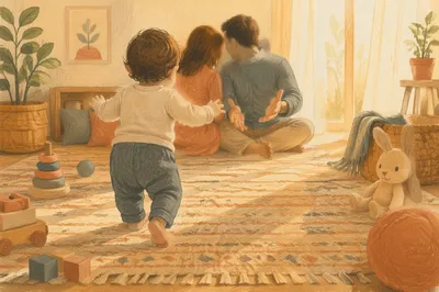 Toddler First Steps Toward Encouraging Parents