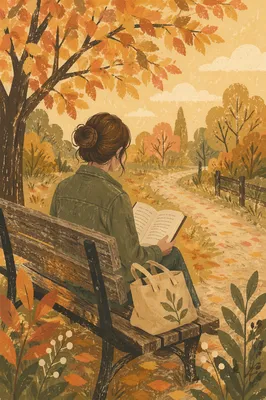 Young Adult Reading Bible on Park Bench