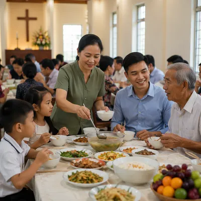 Vietnamese Community Meal in Church Hall