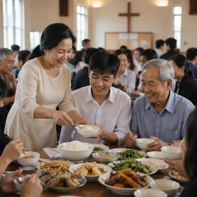 Vietnamese Community Meal in Parish Hall