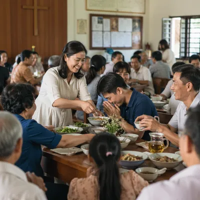 Vietnamese Community Meal in Church Hall