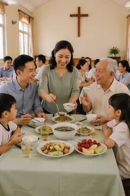 Vietnamese Community Meal in Church Hall