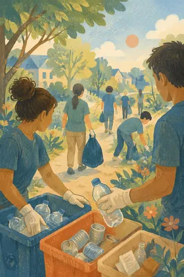 Community Volunteer Team at Park Cleanup