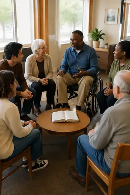 Wheelchair User Leading Bible Study Circle