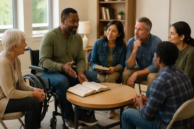 Wheelchair User Leading Group Bible Study