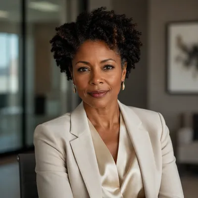 Confident Woman Executive Office Portrait