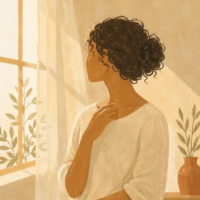Confident Woman Portrait in Soft Morning Light