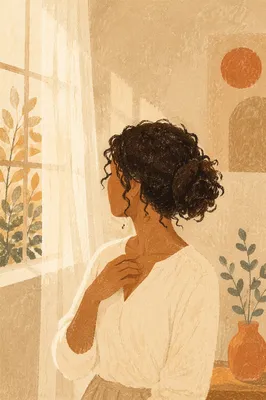 Confident Woman in Soft Morning Light