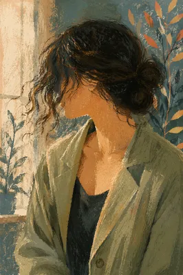 Faceless Confident Woman in Soft Window Light