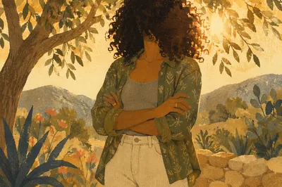 Confident Woman Portrait in Warm Natural Light