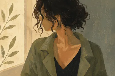 Confident Woman in Soft Window Light