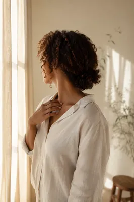 Confident Woman Portrait in Soft Morning Light