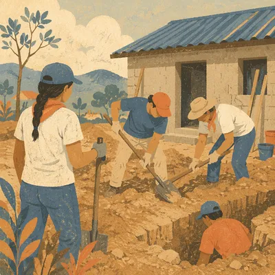 Young Adult Mission Team Serving Overseas
