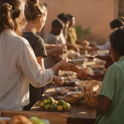 Young Adult Mission Trip Community Meal