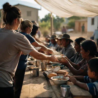 Young Adults Serving Overseas Community Meal