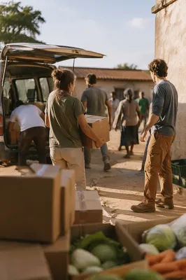 Young Adults Serving on Overseas Mission Trip