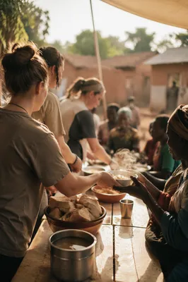 Young Adults Serving Overseas Community Meal