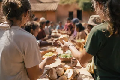 Young Adult Mission Trip Community Meal