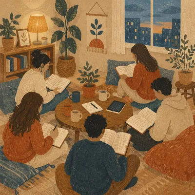 Young Adult Apartment Bible Study Gathering