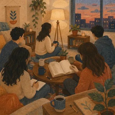 Cozy Young Adult Apartment Bible Study