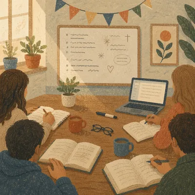 Young Adult Apartment Bible Study Gathering